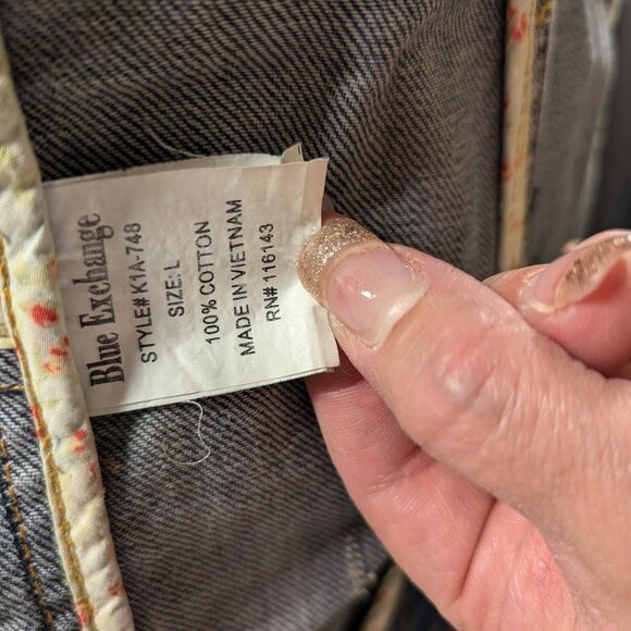 Blue Exchange Distressed Denim Jacket - Picture 9 of 10